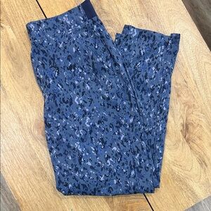 Athleta floral Blue Brooklyn  Pants 6